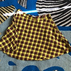 Plaid Circle Skirt